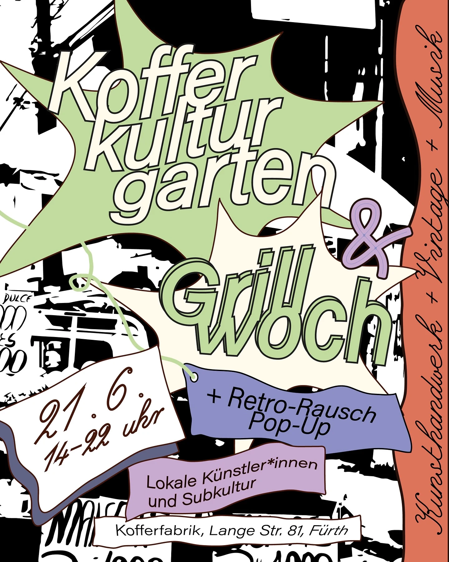 retro rausch poster